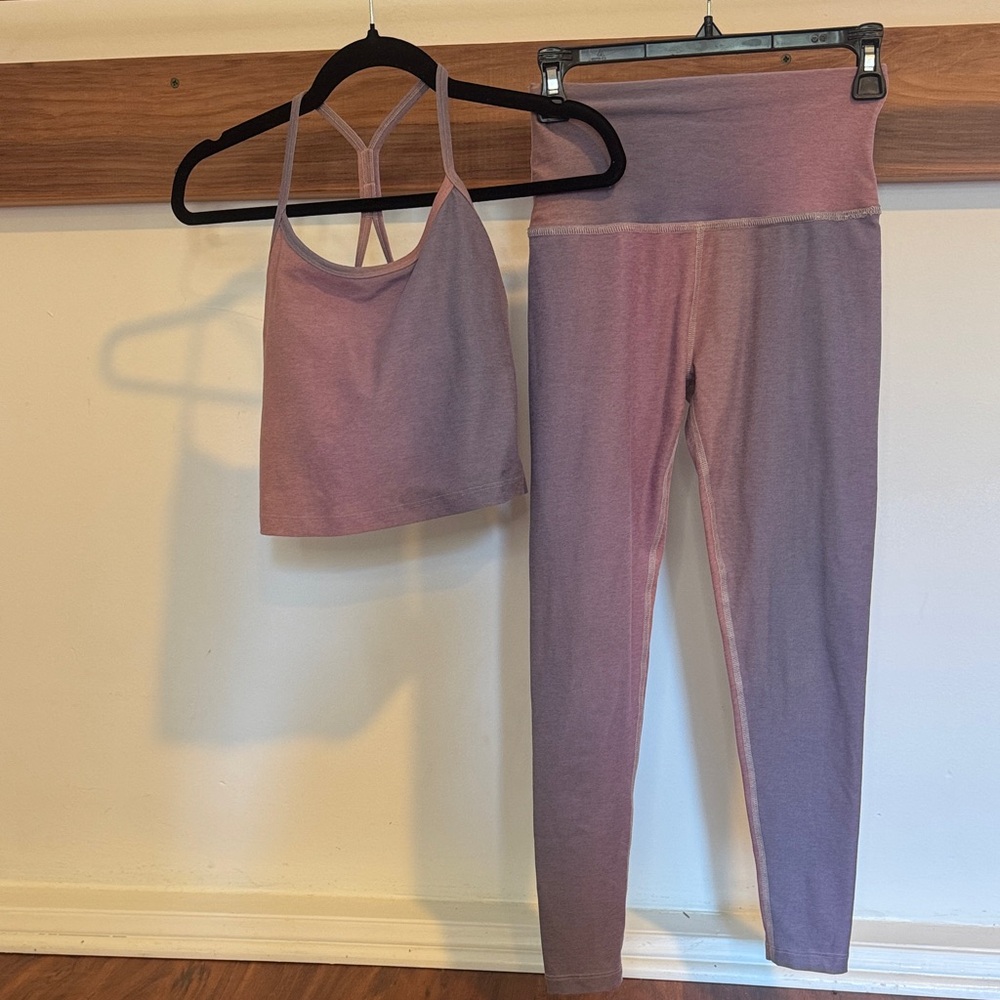 Beyond Yoga Ombre Set - Cami Tank & High-Waist Leggings